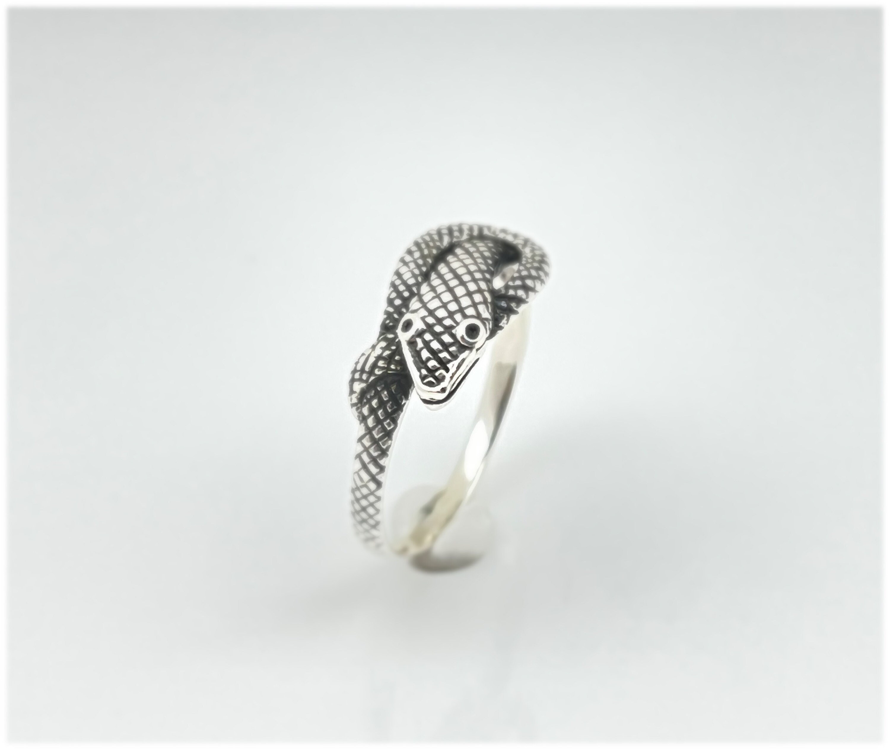 Silver Snake Ring // Silver Serpent Ring // Sterling Snake Etsy