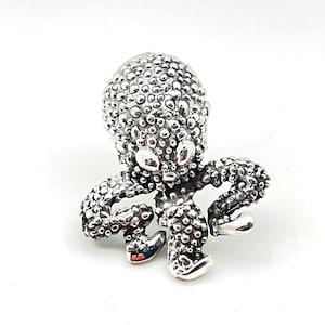 Large Angry Octopus Ring // 925 Sterling Silver // Oxidized // Sizes 7