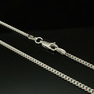 Curb Chain Necklace // 925 Sterling Silver // Thin Gage Curb Chain // 60 Gage Curb Chain // 2mm Curb Chain // Curb Necklace