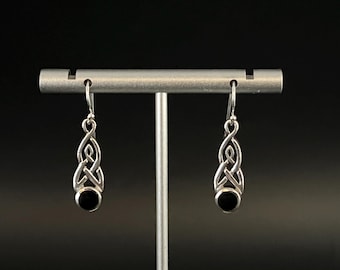 Orecchini A Goccia In Argento 925 Con Triplo Nodo Celtico - Heritage