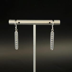 Moon Phase Earrings - Lunar Phase Earrings - 925 Sterling Silver- Celestial Moon Earrings