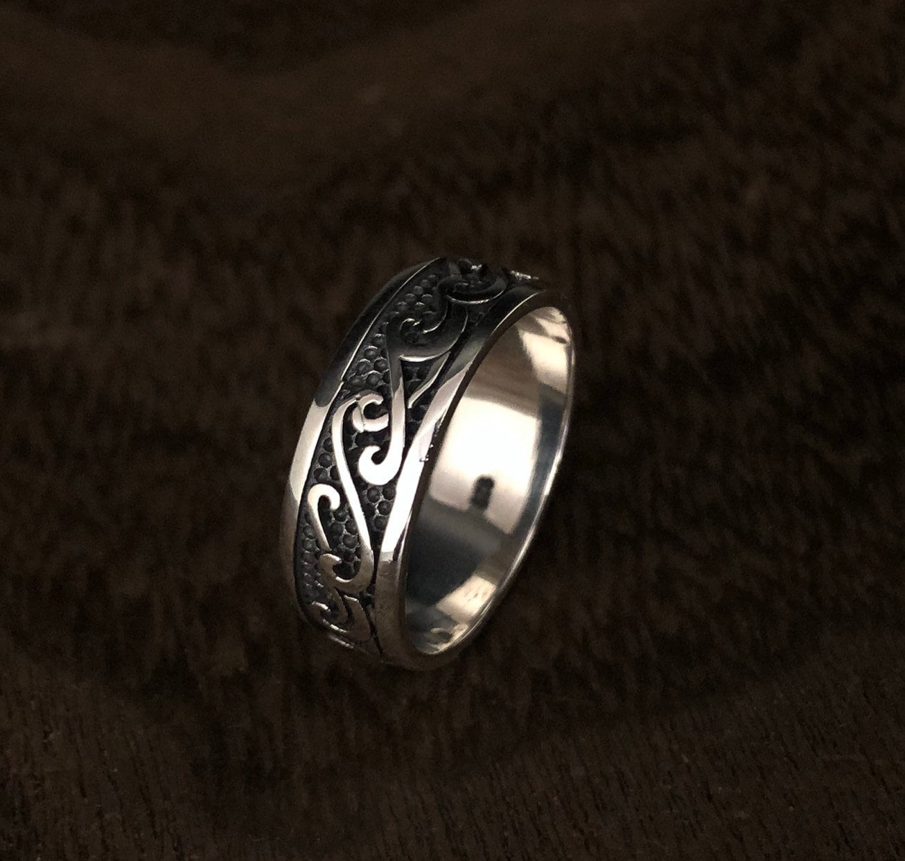 Waves Ring // Silver Wave Ring // Oxidized Wave Ring // 925