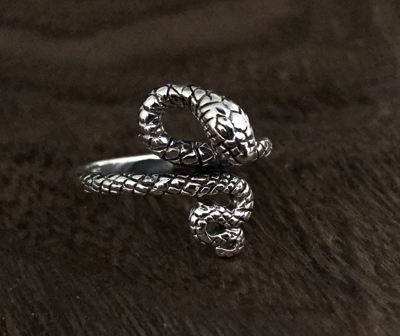 Silver Python Ring // Silver Snake Ring // Python Ring // | Etsy