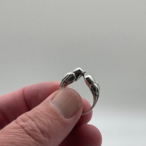 Sparrows Ring Silver Sparrow Ring // Silver Bird Ring // Sterling Bird Ring // 925 Sterling Silver image 5