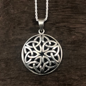 Keltischer Anhänger- 925 Sterling Silber- Triquetra Anhänger- Triquetra Anhänger- Triquetra Anhänger