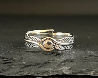 Light Silver Feather Ring // 925 Sterling Silver // Southwest Design Silver Feather Ring // Sizes 5 to 10