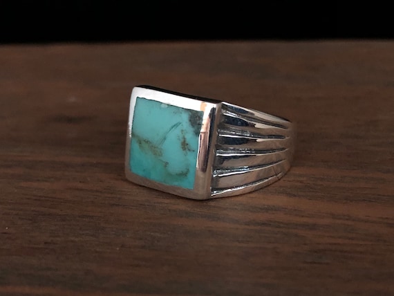 Etsy mens turquoise ring outlet
