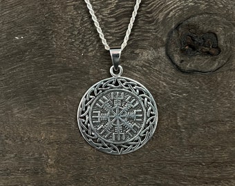 Keltische Wikinger Anhänger Halskette - 925 Sterling Silber - Handgemacht