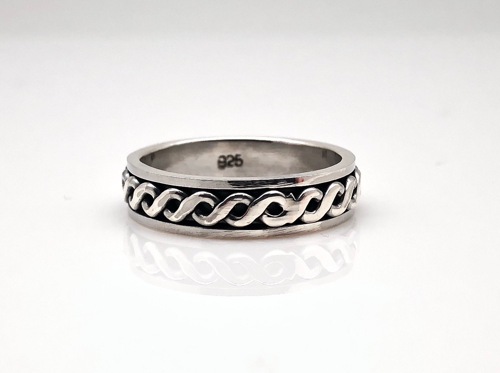 Infinity Spinner Ring Silver Spin Ring Celtic Design Spin | Etsy