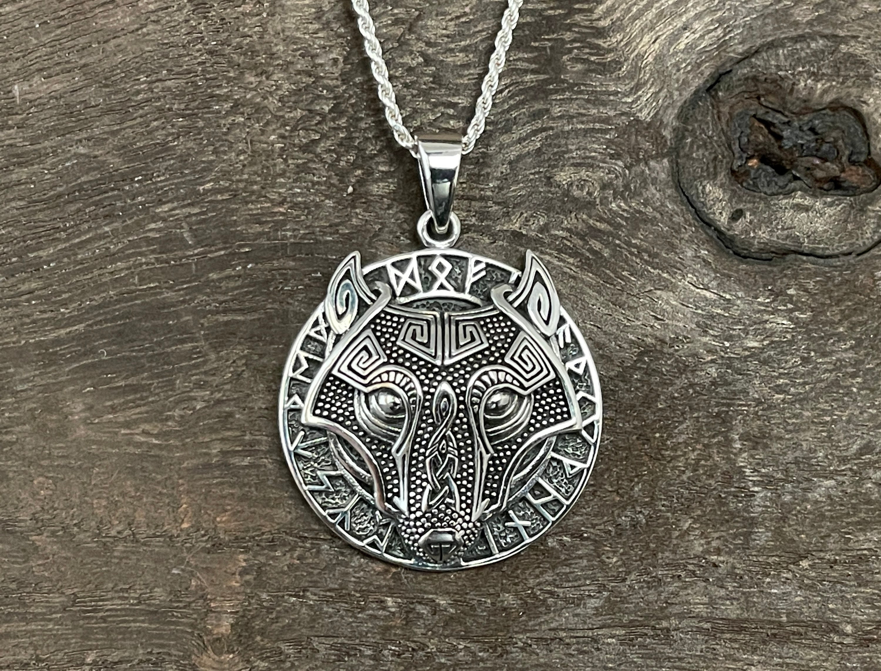 ★追跡&関税込【MIANSAI】シルバーWolf Pendant Necklace Necklace for Women Sterling Silver Wolf Pendant Necklace