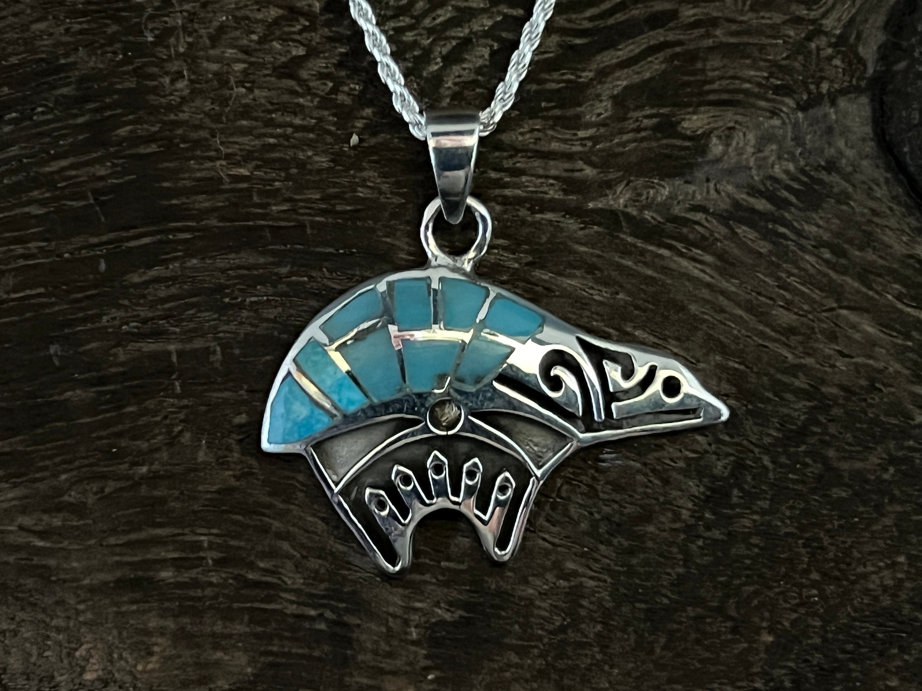 Gail Damon Vintage Native American Navajo Turquoise Sterling Silver Squash Blossom Necklace Gail Damon Vintage Native American Navajo Turquoise Sterling Silver Squash Blossom Necklace