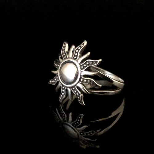 Sun Ring // Silver Sun Ring // 925 Sterling Silver // Sterling - Etsy