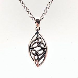 Small Celtic Pendant - Celtic Pendant - Sterling Silver -- Celtic Jewelry