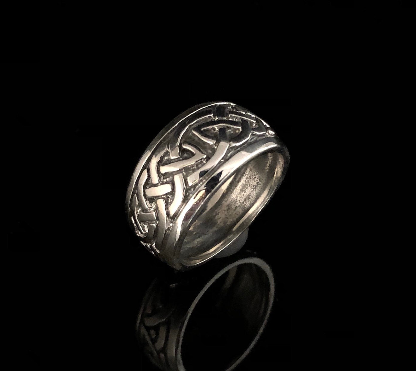 Men's Celtic Ring Celtic Band Ring Silver Celtic Ring | Etsy