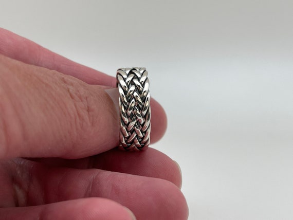 SILVER925 BRAID RING/JEWELRY /シルバー/リング Braided ring Ring MEN'S 925‰ Sterling silver - PFOR05