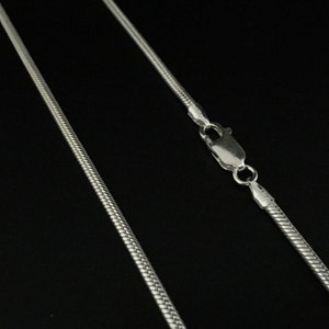 Dikke zilveren slangenketting // 925 sterlingzilver // 3,0 mm dikke ketting // Zware hangerketting // Diverse maten