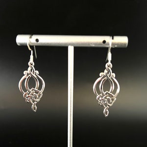 Orecchini con nodo celtico - Argento Sterling 925 - Orecchini in argento celtico