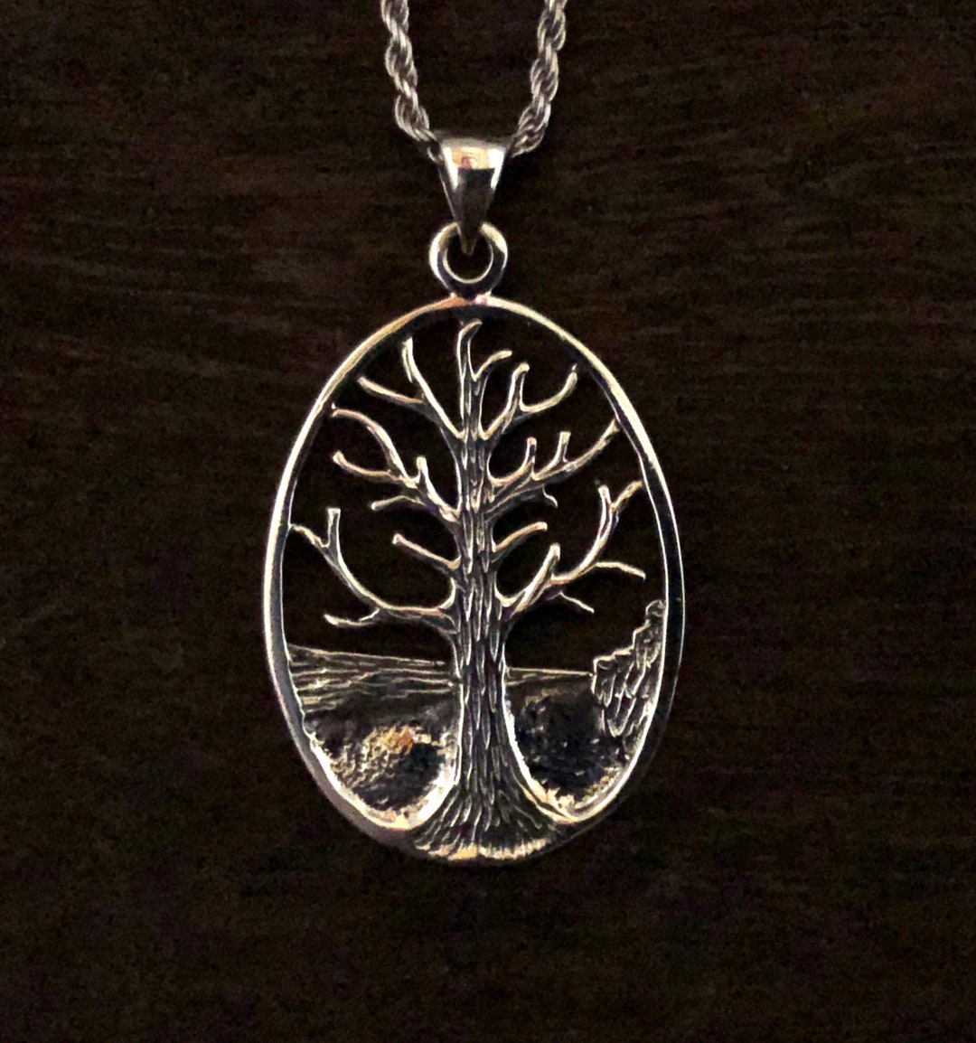 Tree of Life Pendant - Silver Tree of Life Charm - 925 Sterling Silver ...