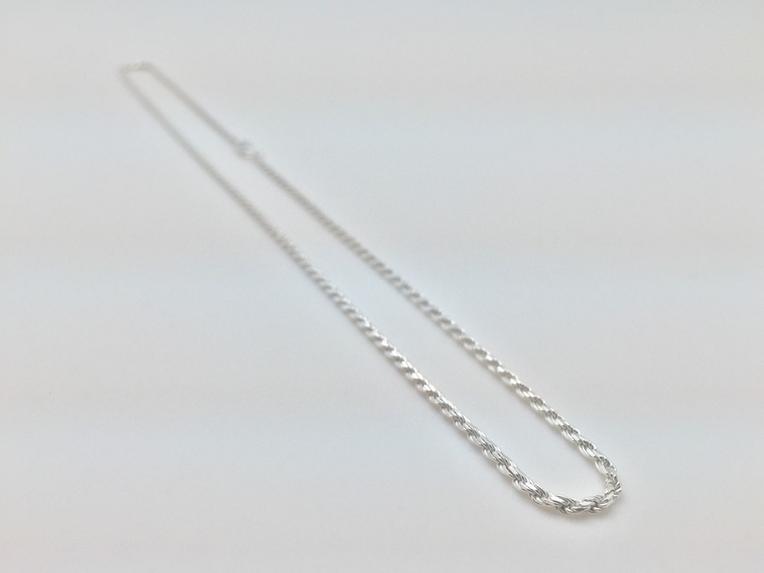 Thin Rope Chain // Silver Rope Chain // Sterling Rope Chain // Etsy