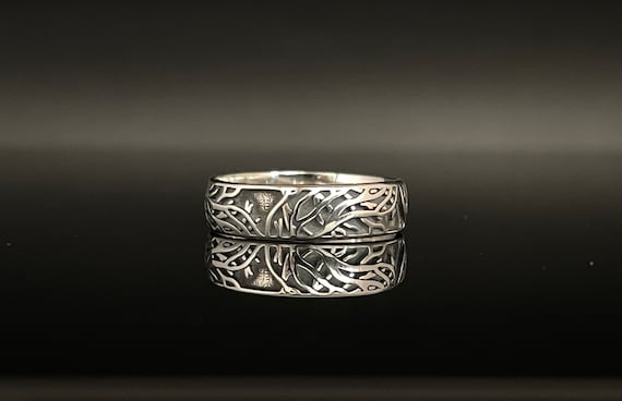 Tree of Life Branches Ring // 925 Sterling Silver // Sizes 5 | Etsy