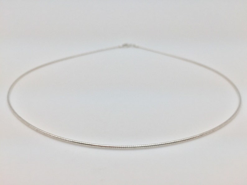 Thin Silver Wire Choker // 925 Sterling Silver // 1.5mm Gage Etsy