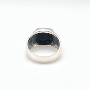 Celtic Style Black Onyx Ring // Men's Black Onyx Silver Ring // Mens ...