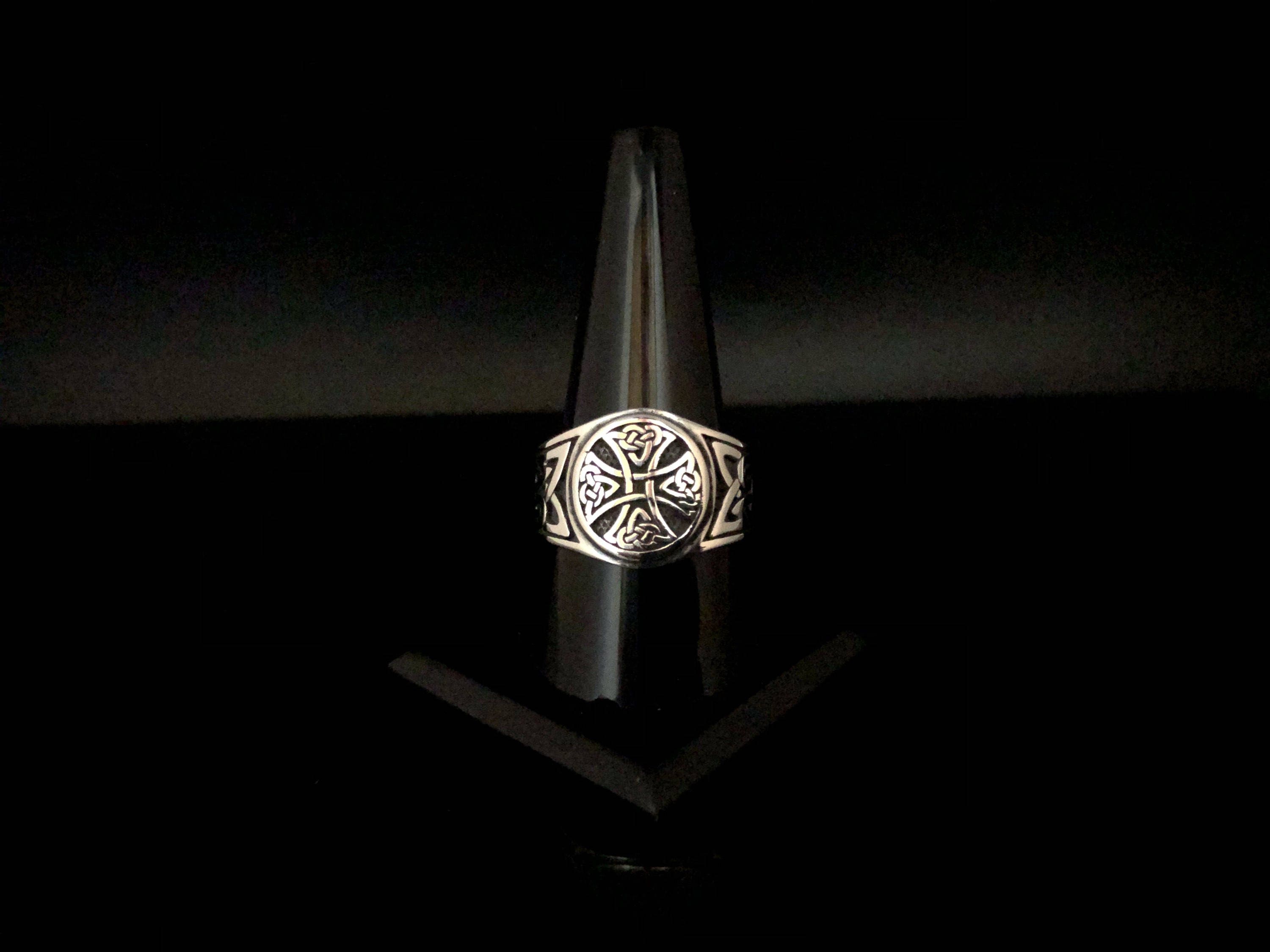 Celtic Cross Ring // 925 Sterling Silver // Celtic Cross - Etsy