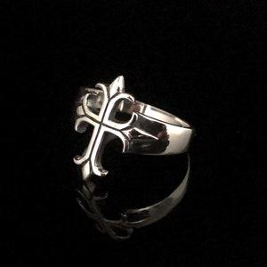 Medieval Cross Ring  // Silver Medieval Cross Ring // Silver Cross Ring // 925 Sterling Silver // Religious Jewelry