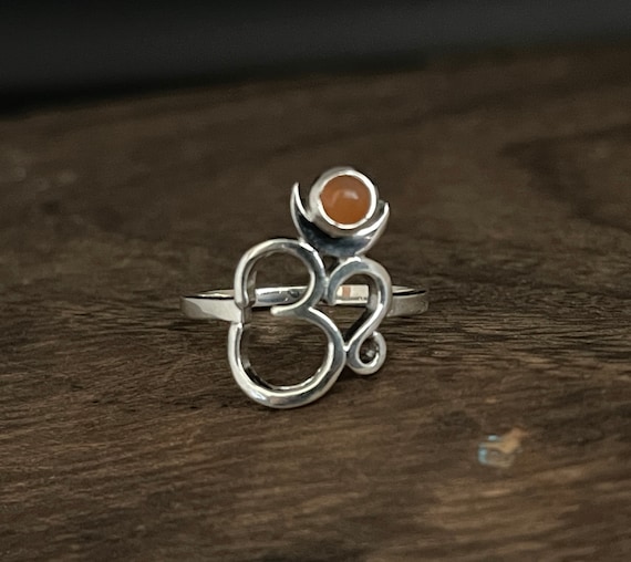 カーネリアンの指輪 天然石カーネリアン 「宝石の裏側」 9号～15号 18kgp&silver925