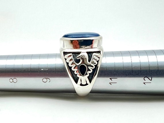 KAMBO Anello Albanese In Argento Sterling 925 Massiccio Da - Foto 8