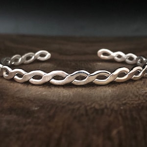 Celtic Braid Cuff Bracelet - 925 Sterling Silver - Celtic Jewelry