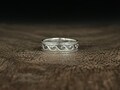 Silver Wave Ring // Oxidized Wave Ring // 925 Sterling Silver // Sizes 5 to 10