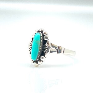 Vintage Southwest Style Turquoise Ring // 925 Sterling Silver ...