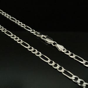 Figaro-ketting // 925 sterlingzilver // Figaro-ketting middelgroot // Figaro-ketting 100 kaliber // Figaro-ketting 4 mm // Figaro-ketting