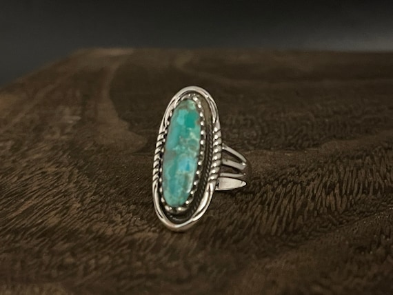 Buy Southwest Silver Turquoise Ring Vintage Style Turquoise