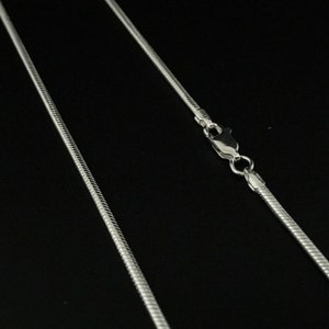 Snake Chain // Sterling Snake Chain // Medium to Heavy Silver Snake Chain // 925 Sterling Silver // 2mm Gage // Medium-Heavy Pendant Chain