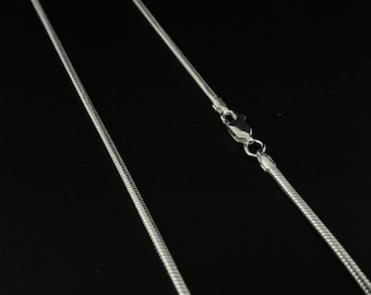 Sterling Silver Snake Chain: 2mm Medium-Heavy Pendant Chain