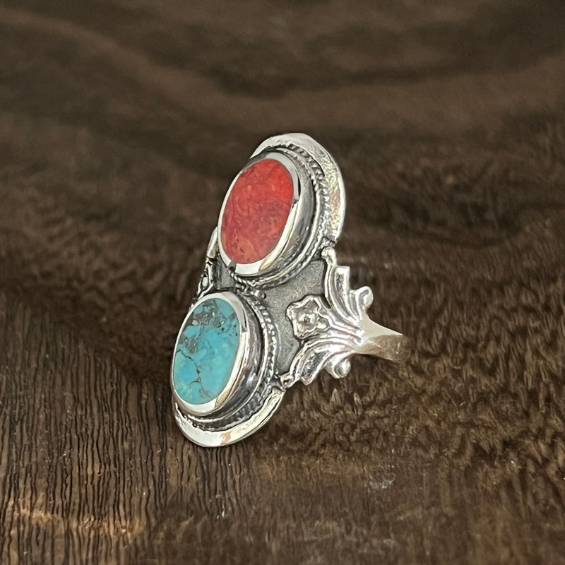 Vintage Turquoise Stone Ring main image 0