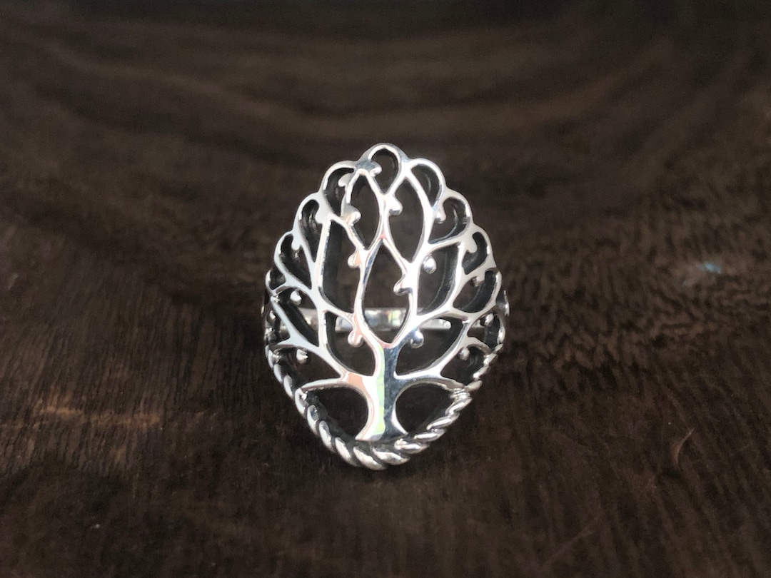 Tree of Life Ring // 925 Sterling Silver - Etsy