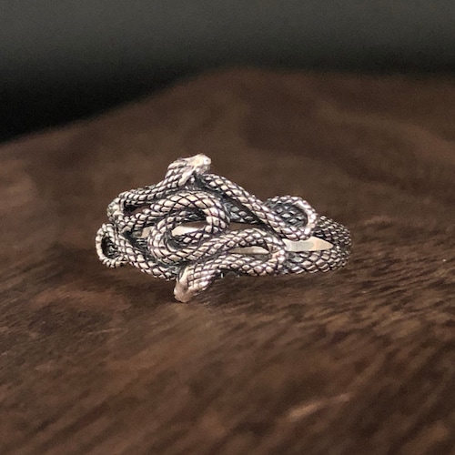 Silver Snakes Ring // Snake Nest Ring // Sterling Snake Ring Etsy