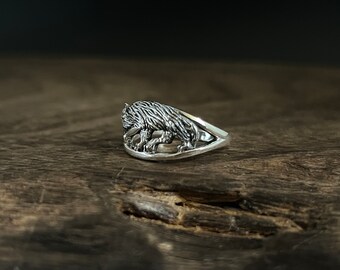 【2004's】Great flog \"Wolf ring'' 18号 シルバー 2004's】Great flog 