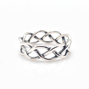 Silver Braid Ring // Sterling Braid Ring // 925 Sterling Silver