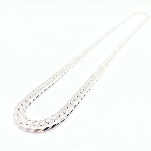 Italienische Rombo Kette // 925 Sterling Silber // Mittelgroße 100 Gage Rombo Kette // 5 mm // Rombo Armband