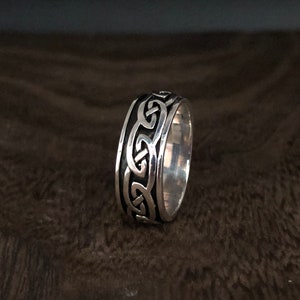 Celtic Spin Ring // 925 Sterling Silver // Celtic Design Ring