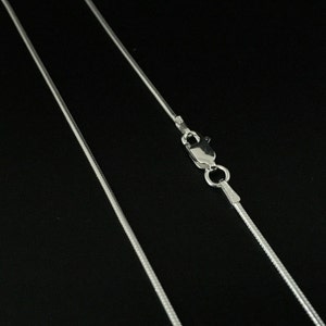 Standard Silver Snake Chain // 925 Sterling Silver // 1.3mm Gage // Medium Pendant Chain // Best Seller!