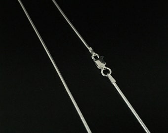Sterling Silver Snake Chain: 1.3mm Pendant Chain