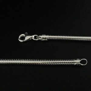 Thick 925 Sterling Silver Snake Chain - 3mm Heavy Pendant Chain