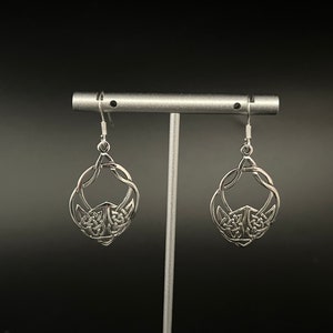 Celtic Silver Earrings // 925 Sterling Silver // Celtic Jewelry