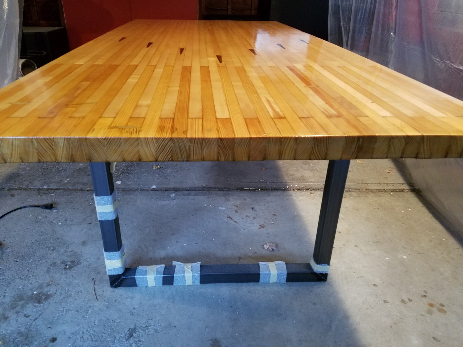 Bowling Lane Wood Tables Etsy