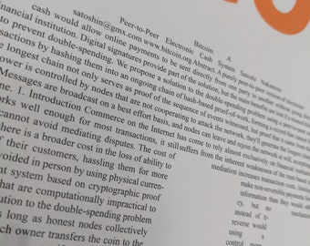 Bitcoin Poster - Whitepaper - Special Offer Buy One Get One Free